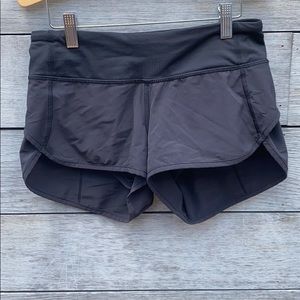 Black Lululemon size 2 running shorts